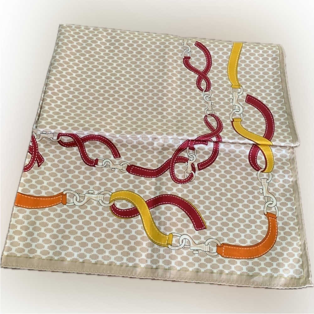 Celine Multicolor Chain Pattern Scarf - image 3